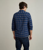 Camisa Hombre Lino Algodón Escosesa Mike