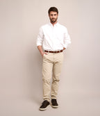 Camisa Hombre Oxford Manga Larga Elio Blanco