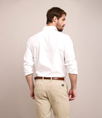 Camisa Hombre Oxford Manga Larga Elio Blanco