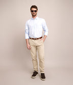 Camisa Hombre Oxford Manga Larga Elio Azul
