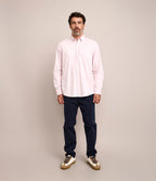 Camisa Hombre Oxford Manga Larga Elio Rojo