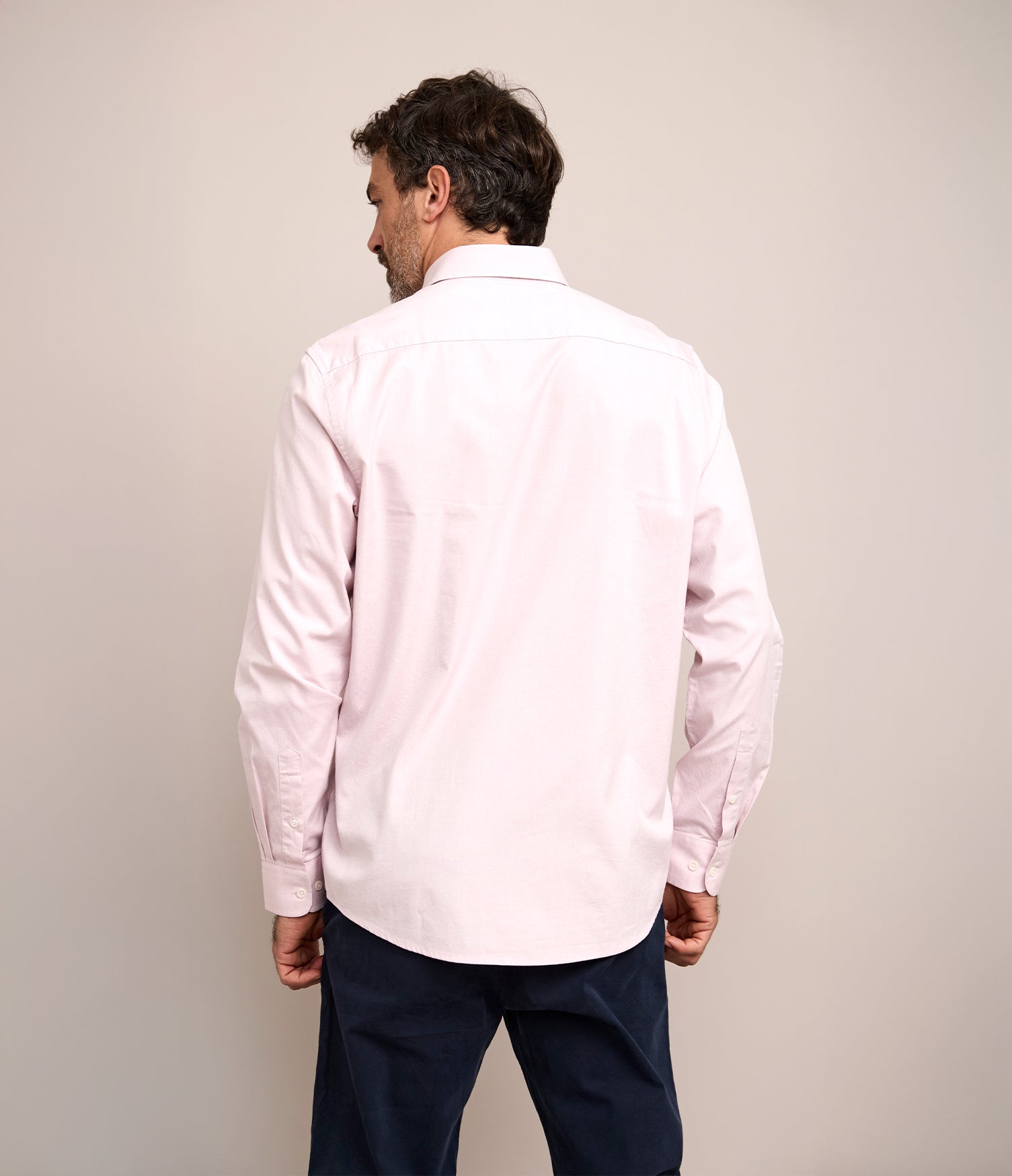 Camisa Hombre Oxford Manga Larga Elio Rojo