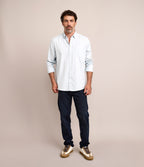 Camisa Hombre Oxford Manga Larga Elio Verde