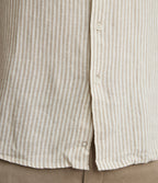 Camisa Hombre Lino Rayon Pitt Beige