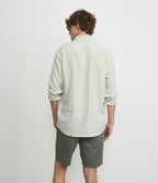 Camisa Hombre Lino Rayon Pitt Verde