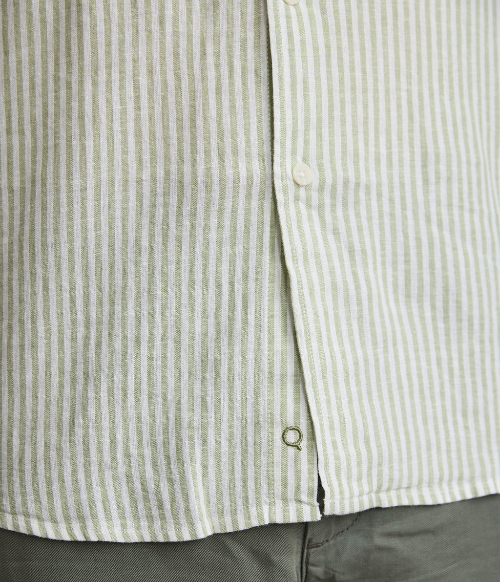 Camisa Hombre Lino Rayon Pitt Verde