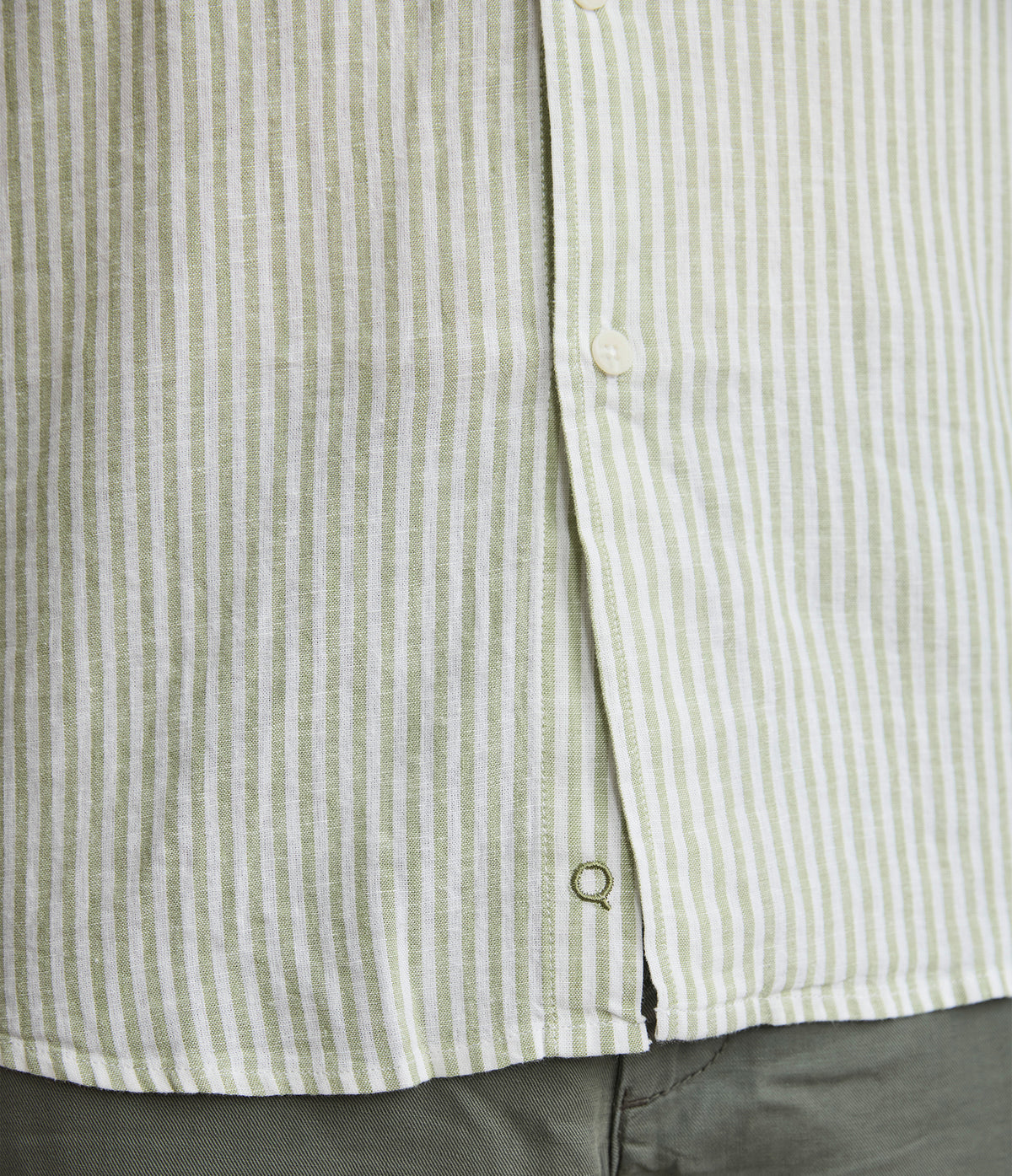 Camisa Hombre Lino Rayon Pitt Verde