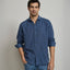 Camisa Hombre Silven M/Larga Azul