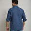 Camisa Hombre Silven M/Larga Azul