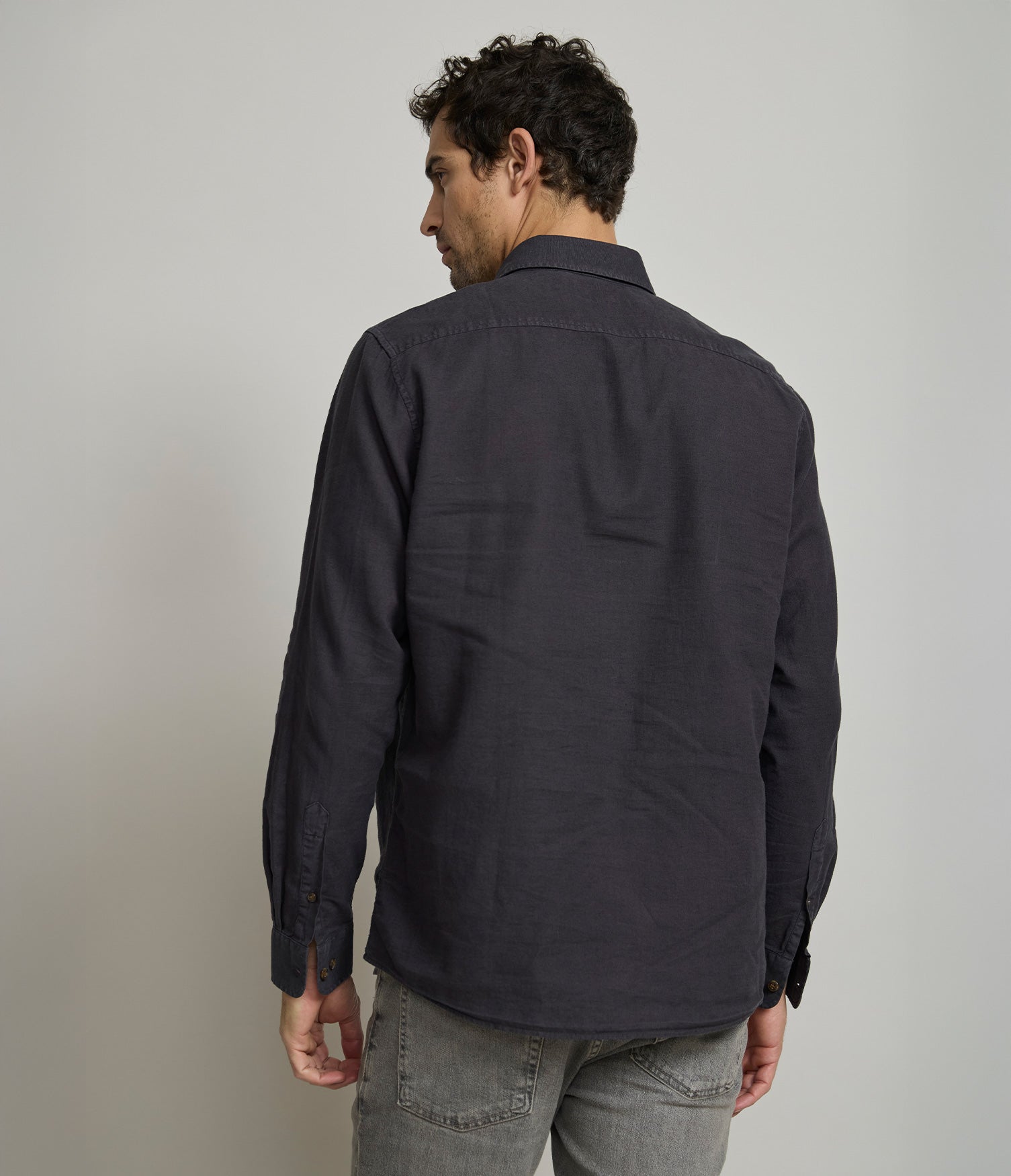 Camisa Hombre Silven M/Larga Gris