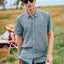 Camisa Hombre Lino Sintra M/Corta Verde Osc