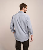 Camisa Hombre Tencell Manga Larga Celeste Leo