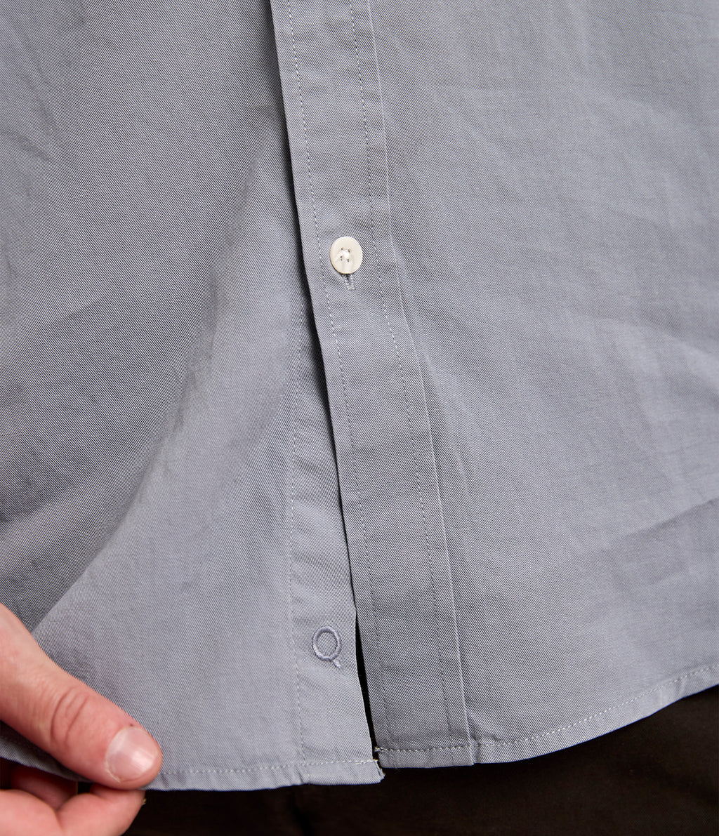 Camisa Hombre Tencell Manga Larga Celeste Leo