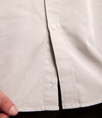 Camisa Hombre Tencell Manga Corta Gris Claro Leo