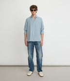 Camisa Hombre Tencel Manga Larga Celeste Mark