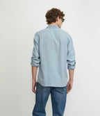 Camisa Hombre Tencel Manga Larga Celeste Mark