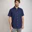 Camisa Hombre Tom  M/Corta Azul Oscuro