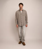 Camisa Hombre Waffle Manga Larga Verde Matias