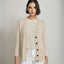 Cardigan Mujer Cinta Ecru