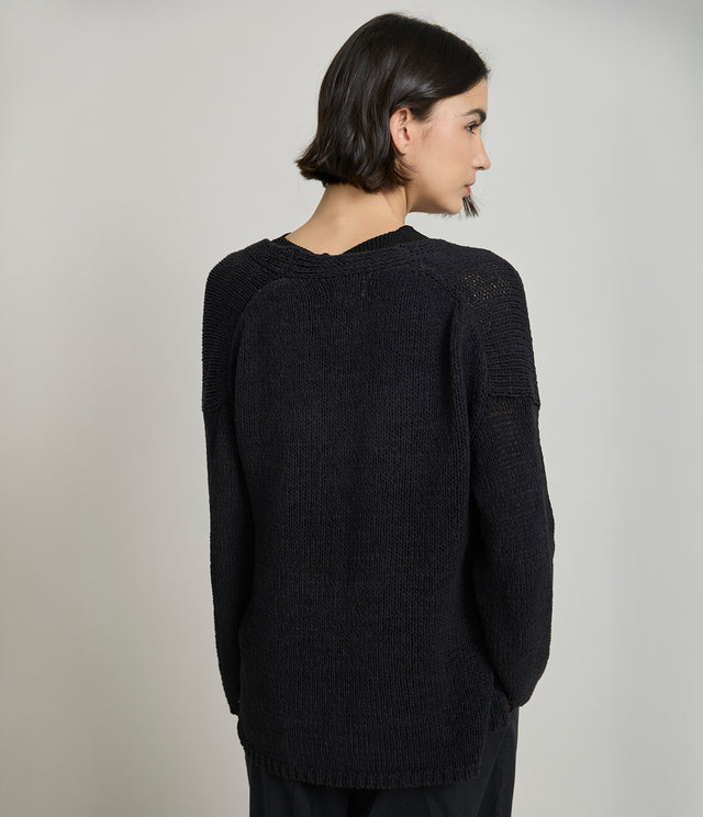 Cardigan Mujer Cinta Negro