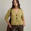 Cárdigan Mujer Mohair Lana Mia Pistacho