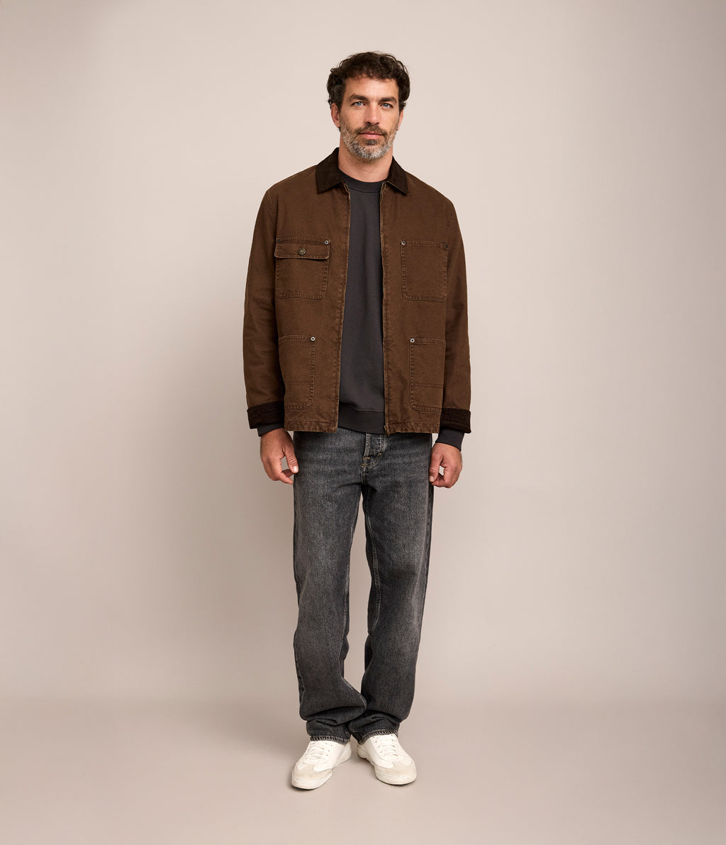 Chaqueta Hombre Canvas Café Scott