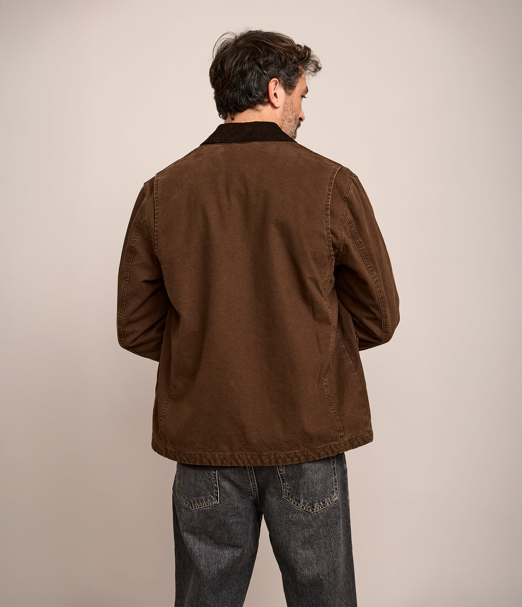 Chaqueta Hombre Canvas Café Scott