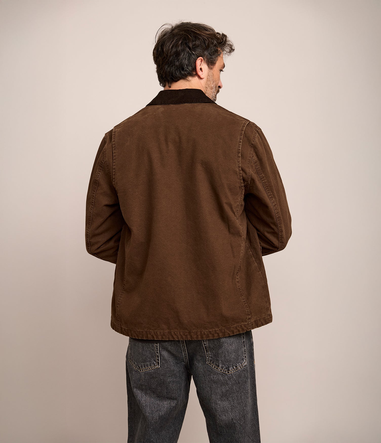 Chaqueta Hombre Canvas Café Scott