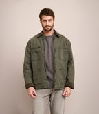 Chaqueta Hombre Canvas Verde Scott