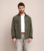 Chaqueta Hombre Canvas Verde Scott