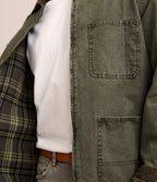 Chaqueta Hombre Canvas Verde Scott