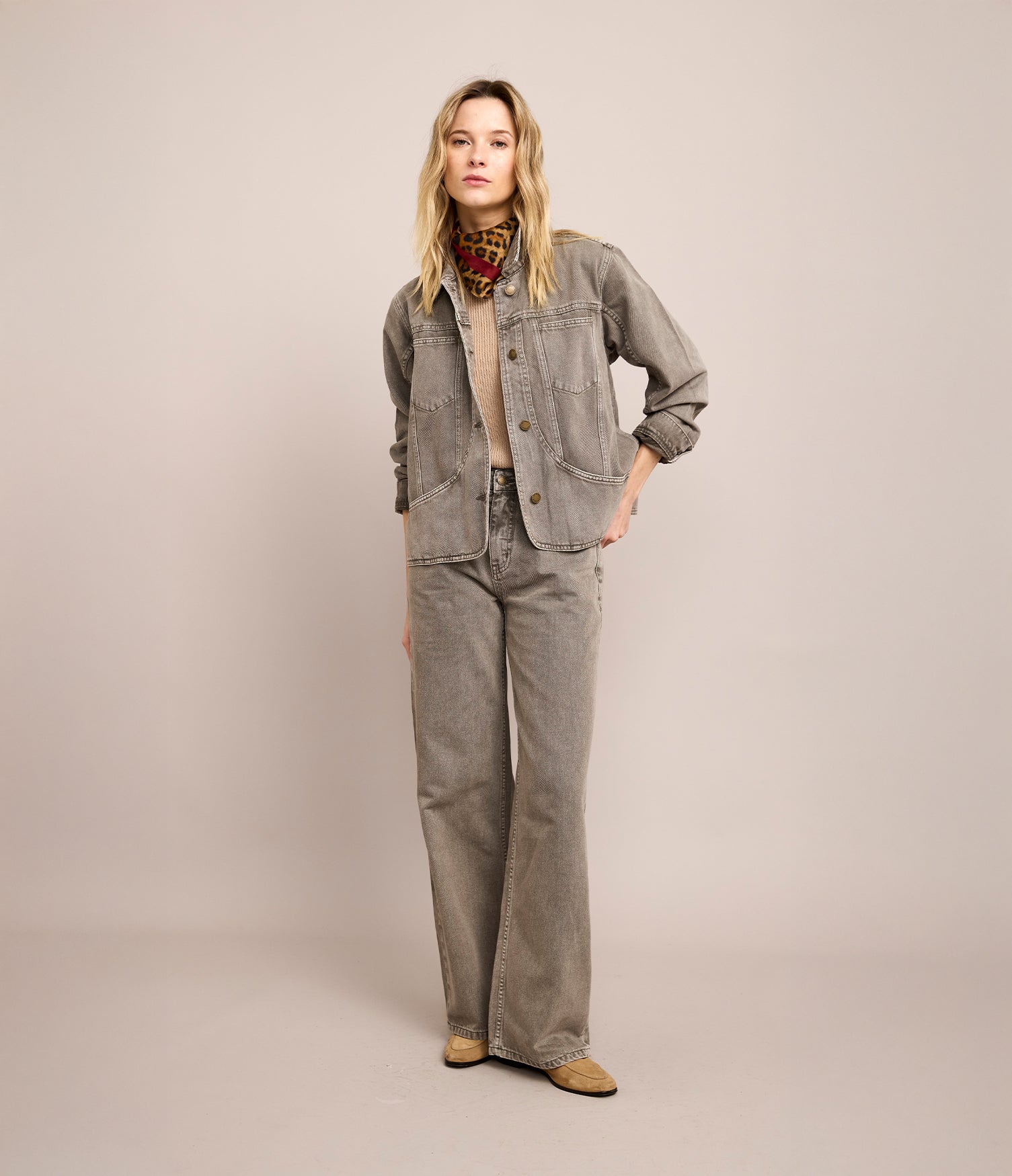 Chaqueta Denim Emma Verde Oliva