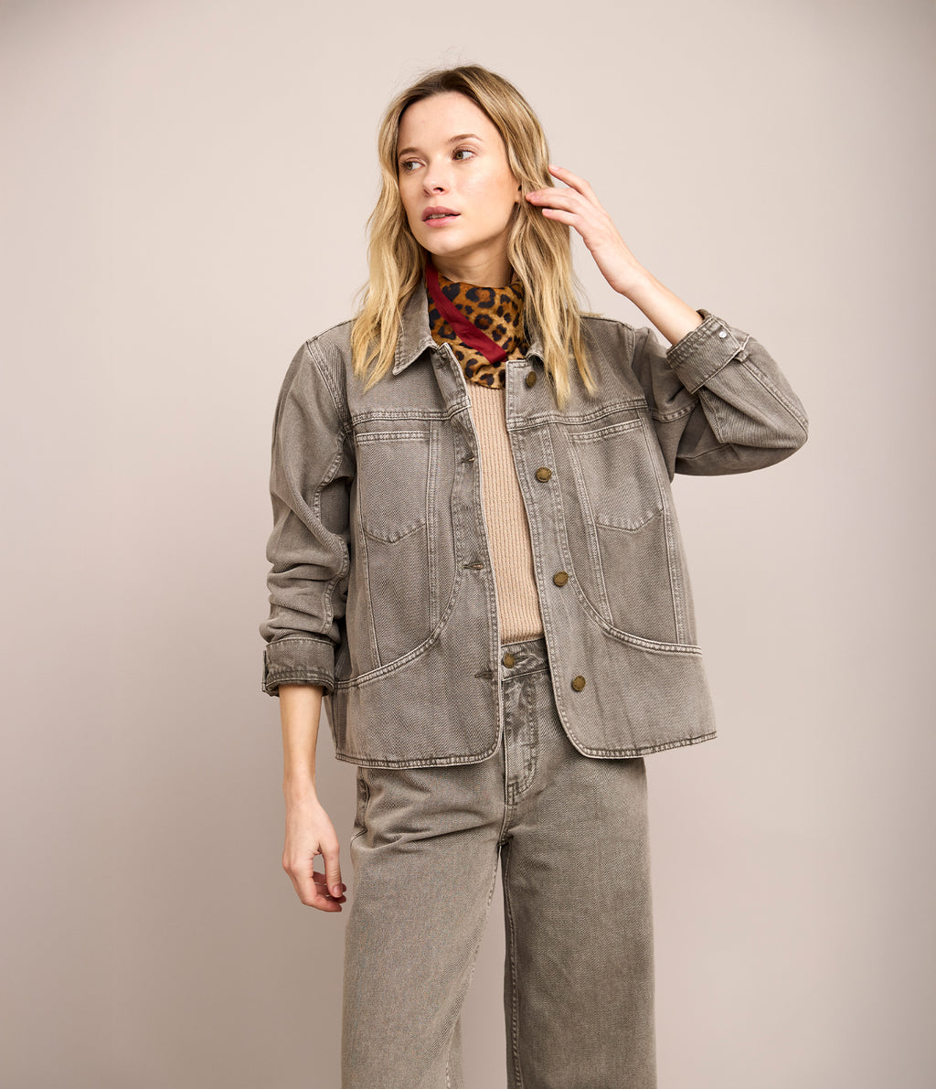 Chaqueta Denim Emma Verde Oliva