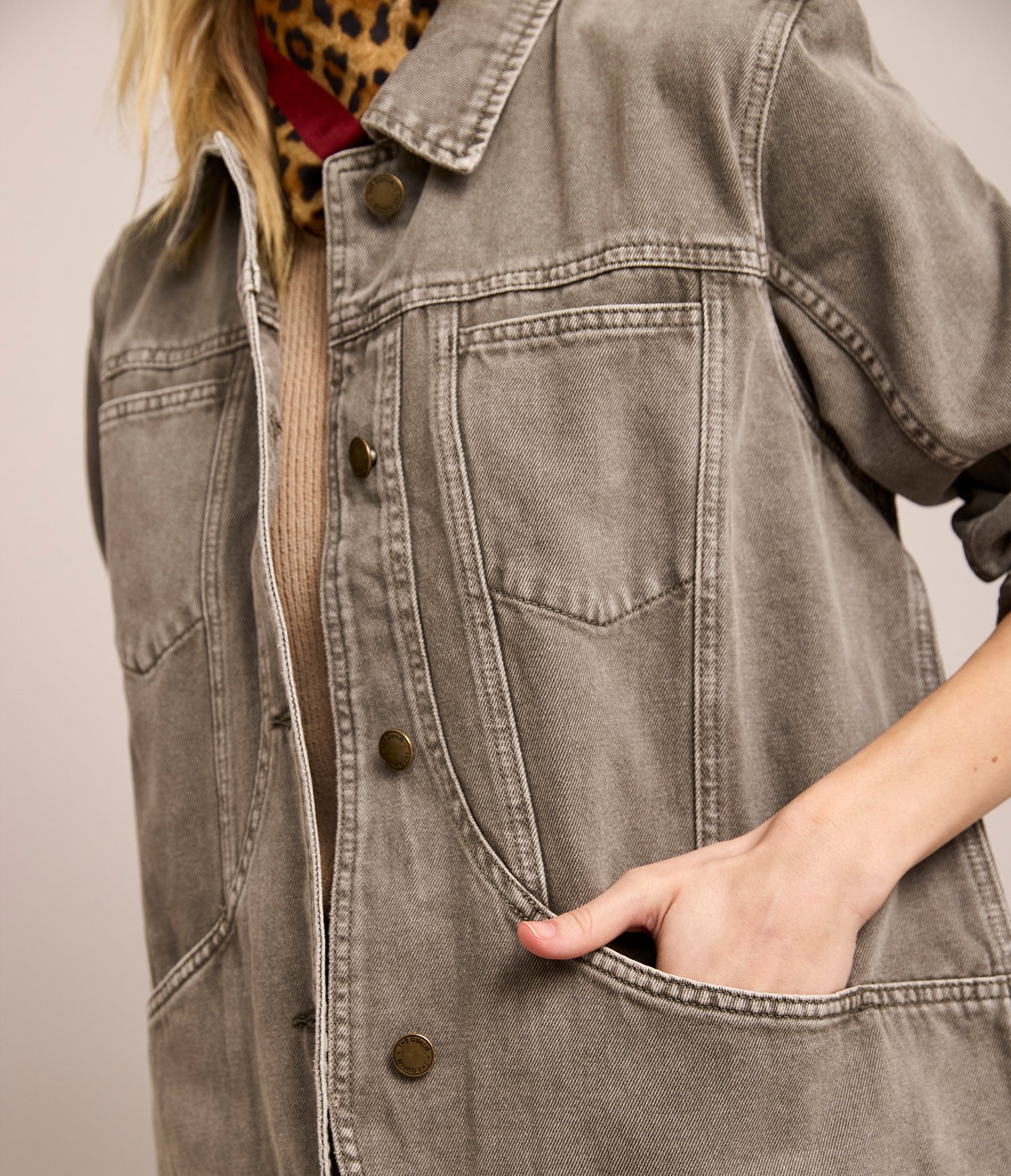 Chaqueta Denim Emma Verde Oliva