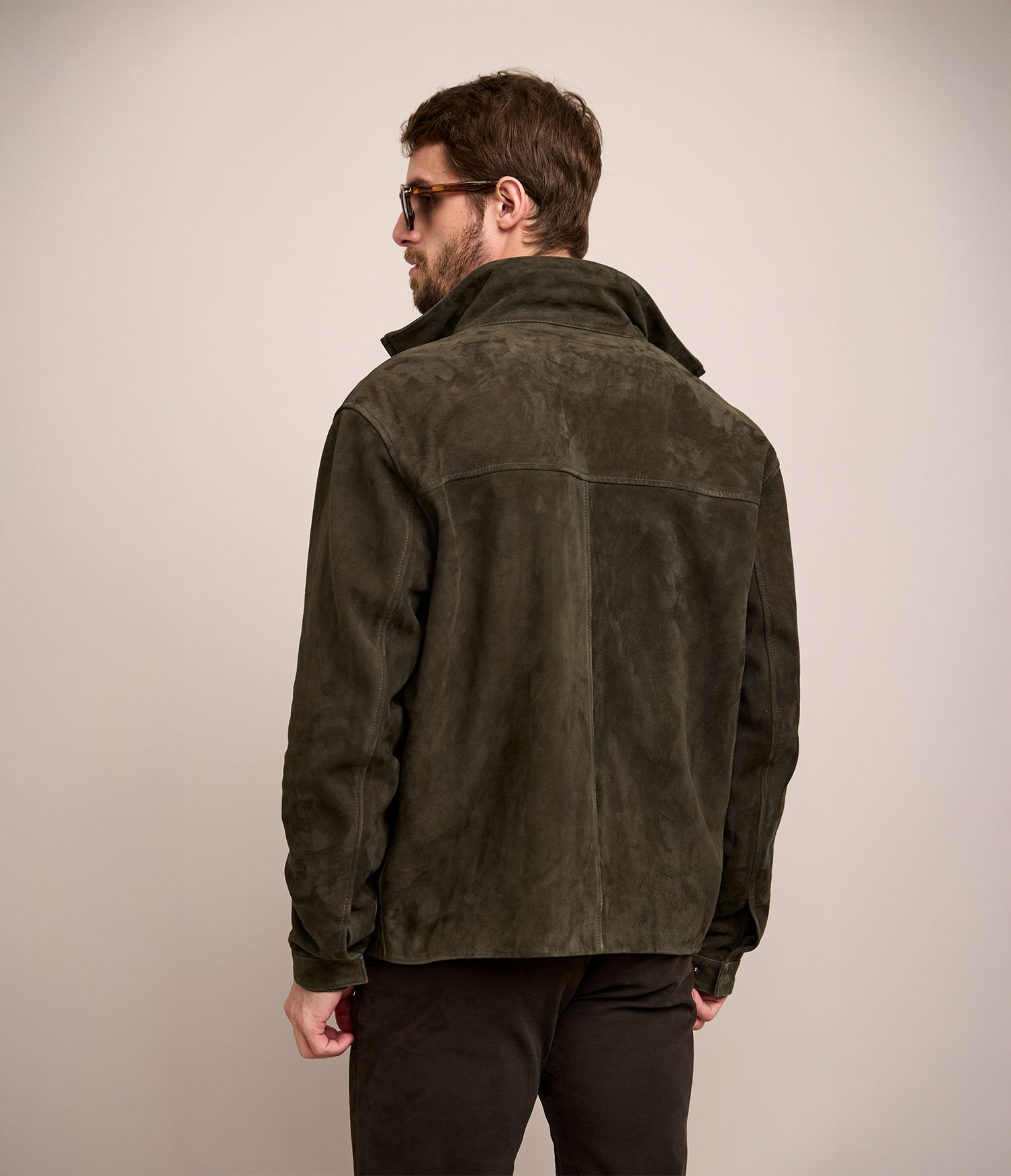 Chaqueta Hombre 100% Cuero Gamuza Owen