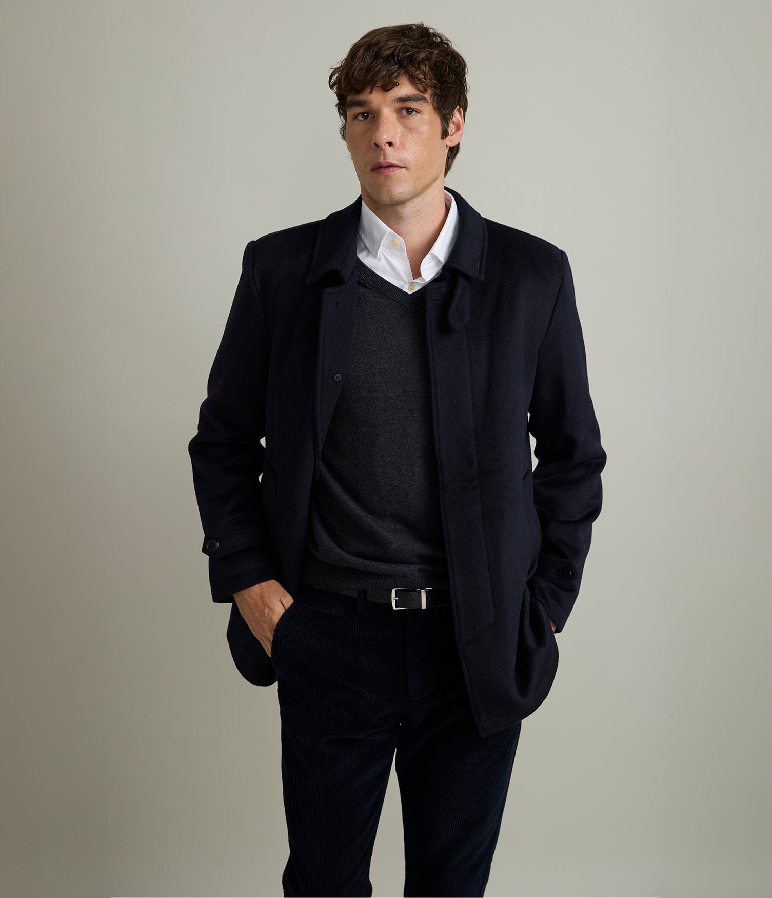 Chaqueta Hombre Lana Bonie Azul Marino