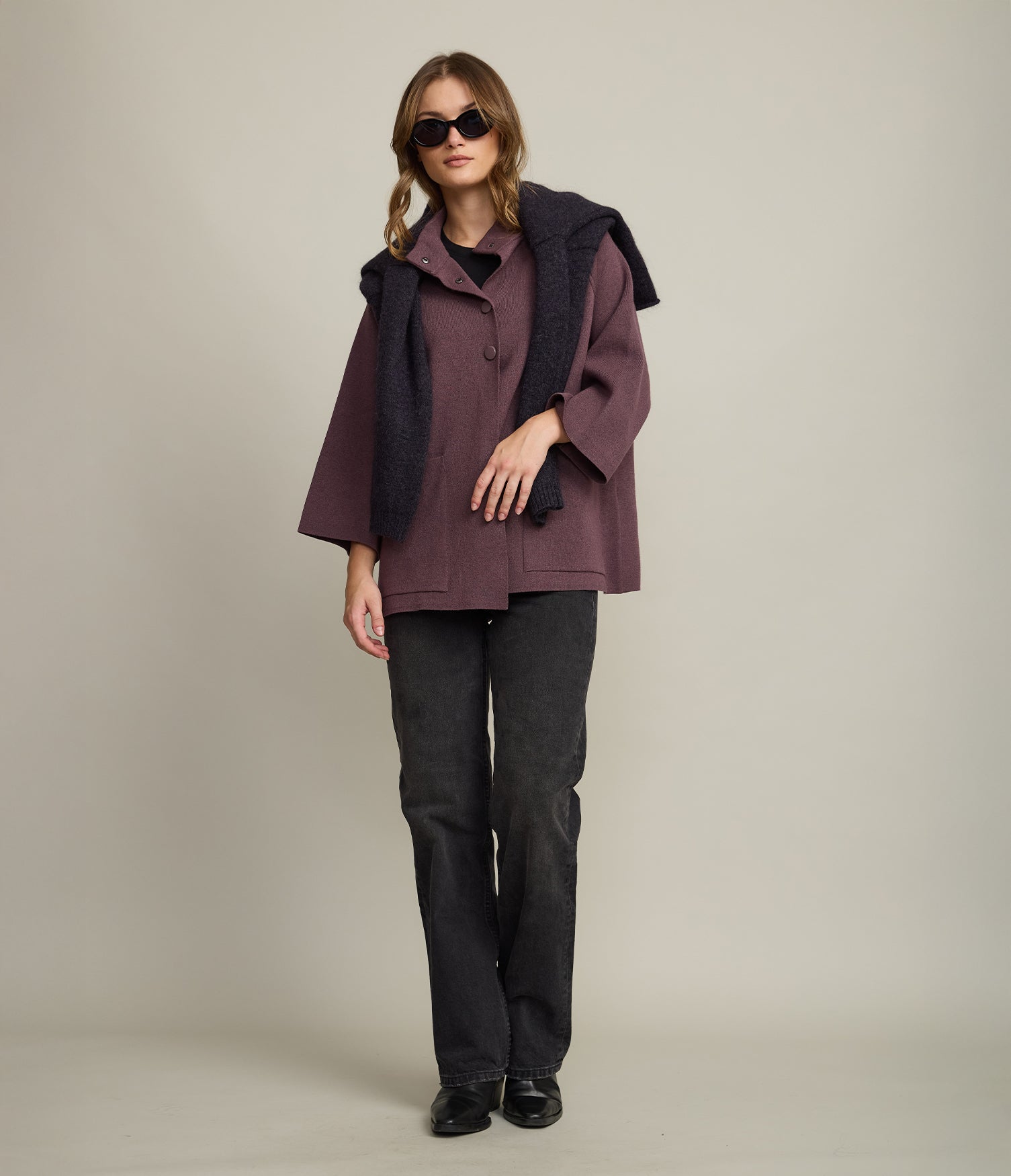 Chaqueta Mujer Otavia Morado Melage