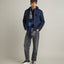 Parka Hombre Quilted Abotonada Azul Marino