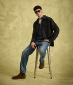 Chaqueta Hombre Quilted Shirt Gris Marengo