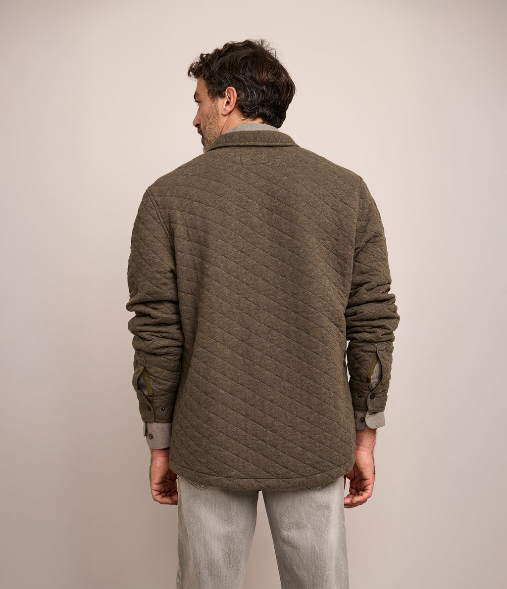 Chaqueta Hombre Quilted Shirt Verde