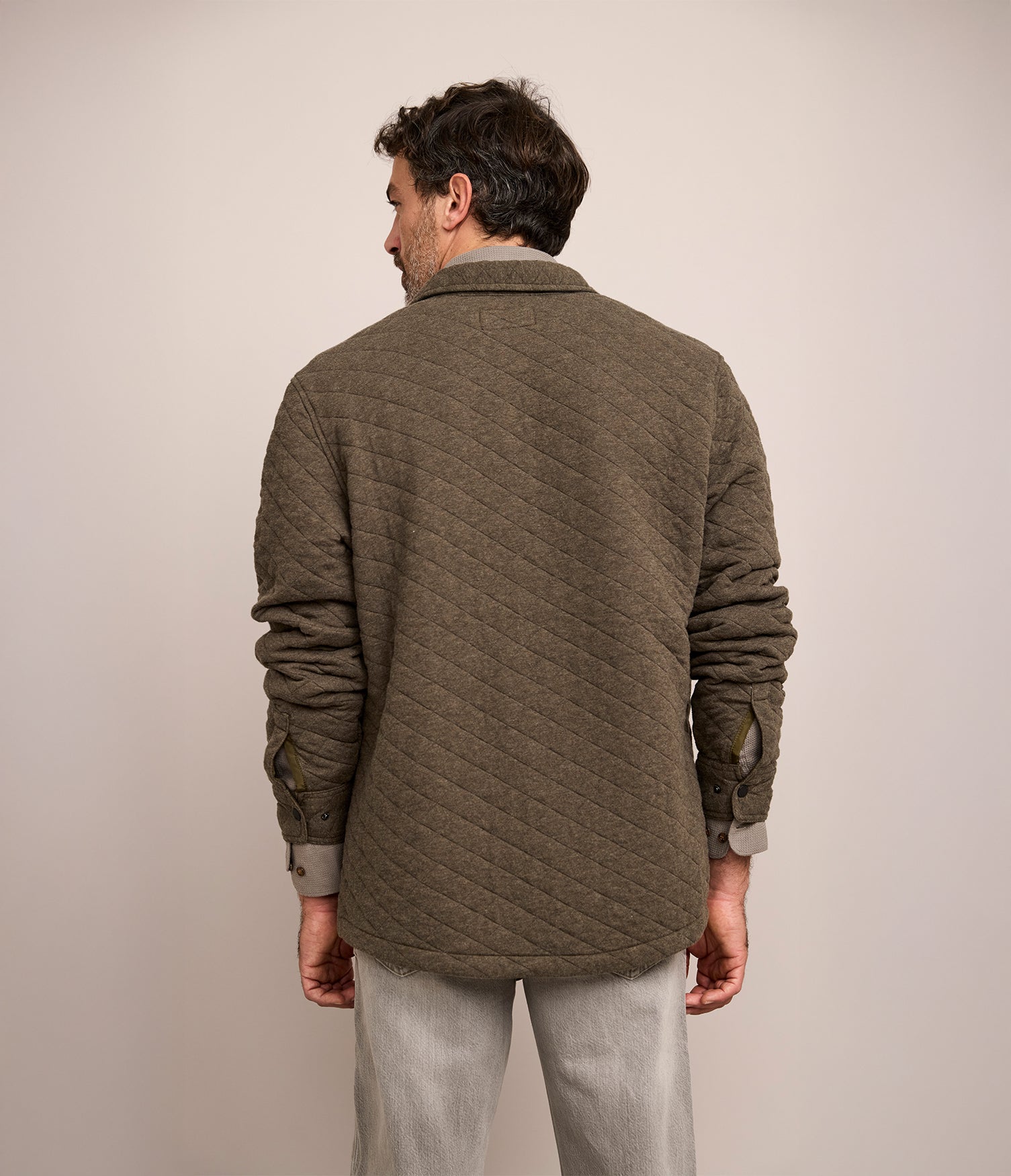 Chaqueta Hombre Quilted Shirt Verde