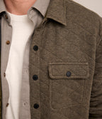 Chaqueta Hombre Quilted Shirt Verde