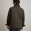 Parka Hombre Quilted Abotonada Verde Oscuro