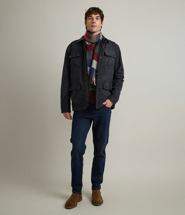 Chaqueta Hombre Wax Theo Negro