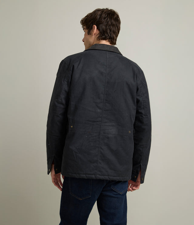 Chaqueta Hombre Wax Theo Negro