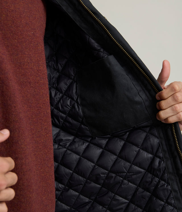 Chaqueta Hombre Wax Theo Negro