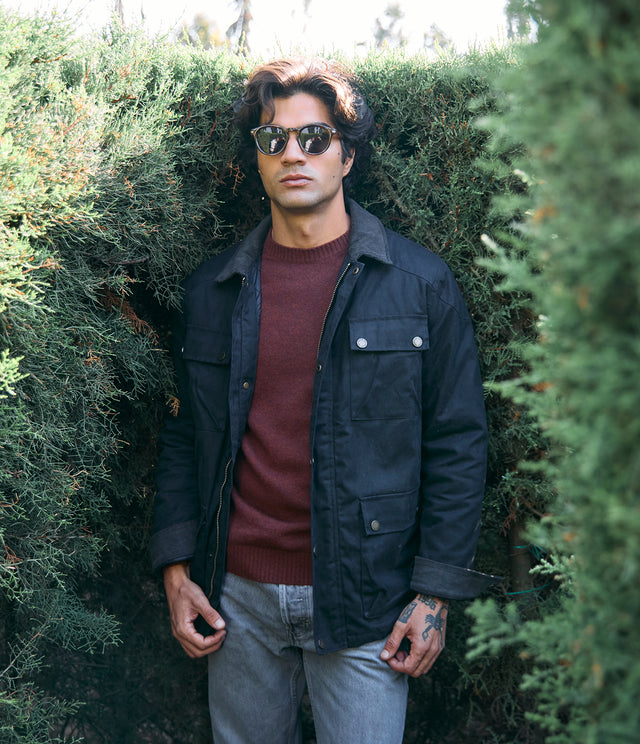 Chaqueta Hombre Wax Theo Negro