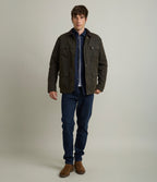 Chaqueta Hombre Wax Theo Verde