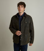 Chaqueta Hombre Wax Theo Verde