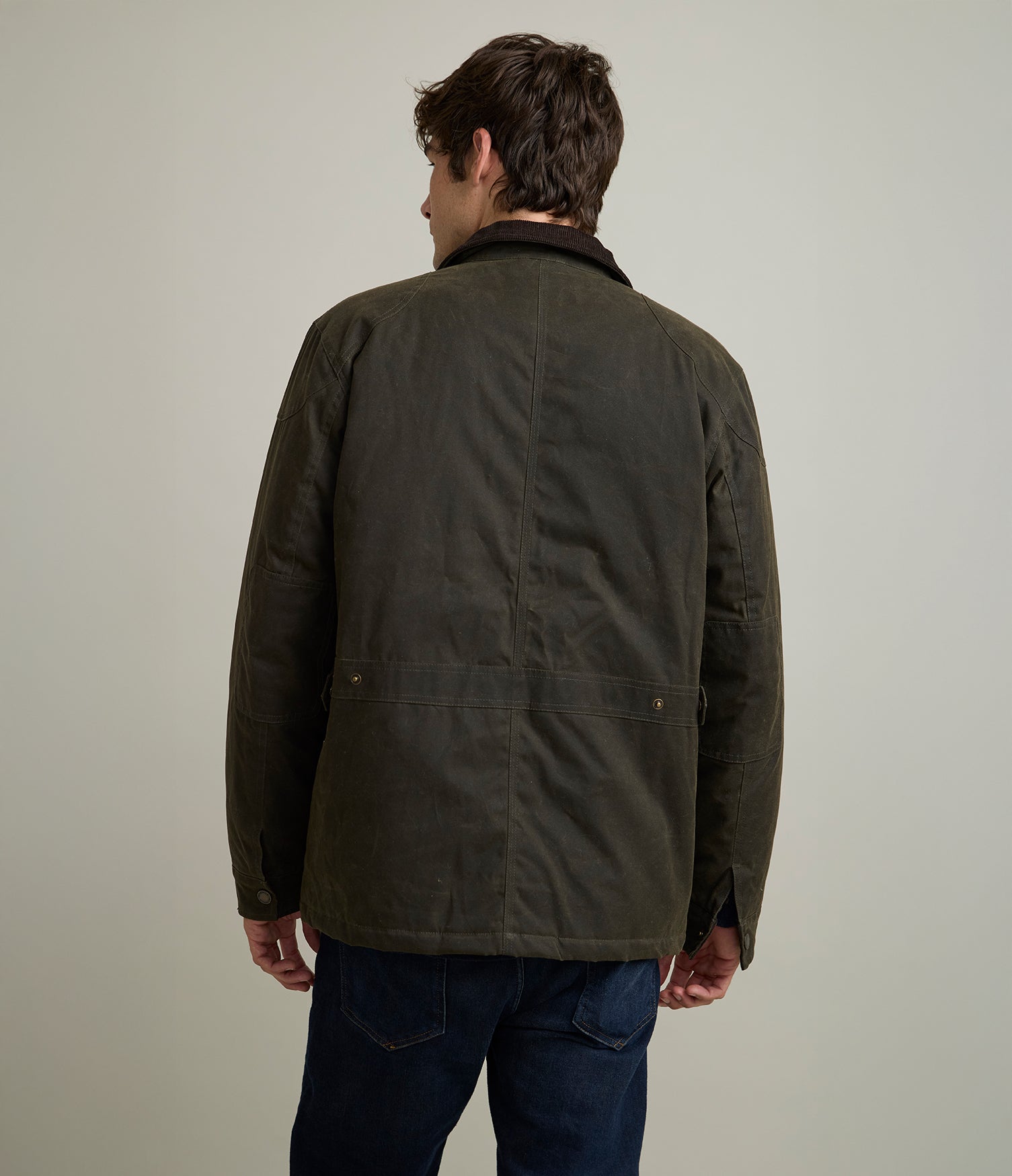 Chaqueta Hombre Wax Theo Verde